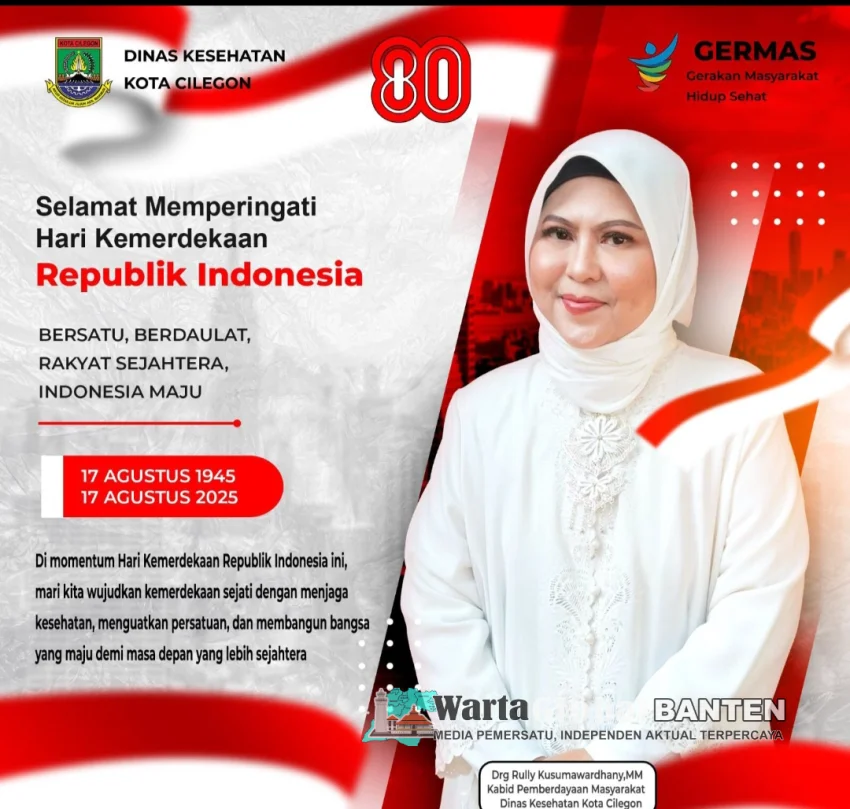 Hari Kemerdekaan ke-80, Dinkes Cilegon Ajak Masyarakat Wujudkan Kemerdekaan Sejati Lewat GERMAS